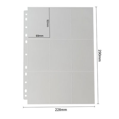 Clear Mtg 9 Pocket Pages/Tarjetero Cpp Materiales Top Loading ISO