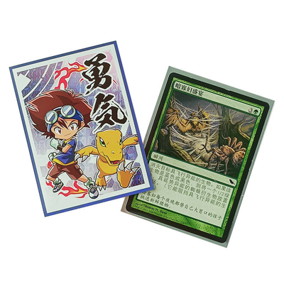 Trading 66x91mm Mangas Acabado mate OPP Obra impresa Fundas para tarjetas