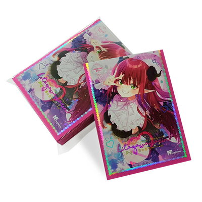 Fundas para tarjetas holográficas brillantes Fundas protectoras para cubiertas sin PVC
