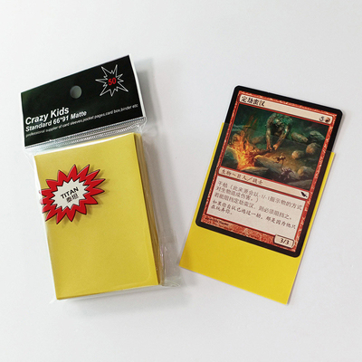 Fundas para tarjetas Yellow Magic Gathering Polipropileno Dorso 66X91mm