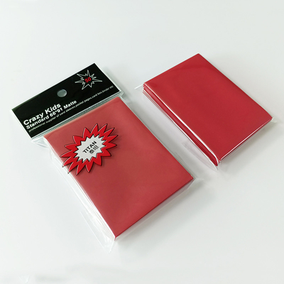 Fundas protectoras para naipes de 66x91 mm, color rojo, para barajar fácilmente, SGS