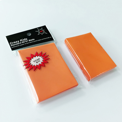 Fundas para tarjetas de polipropileno naranja Fundas de recolección mágicas sin PVC