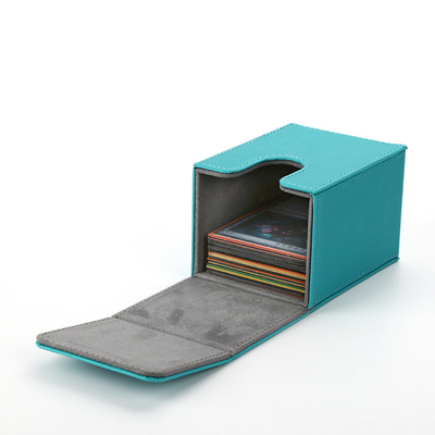 80+ caja de soporte de tarjeta comercial/caja de almacenamiento PU para tarjetas de protección TCG