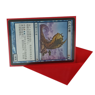 La naranja texturiza 66x91m m las favorables mangas rojas de Matte Card Sleeves Playing Cards