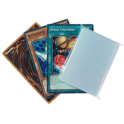 La tarjeta de comercio clara de encargo envuelve las mangas de 44x67m m Mini American Prime Board Game