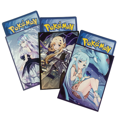 Por encargo disponible tamaño pequeño impresa de encargo del estándar mágico de la tarjeta de Art Card Sleeves For Game Pokemon Yugioh MTG