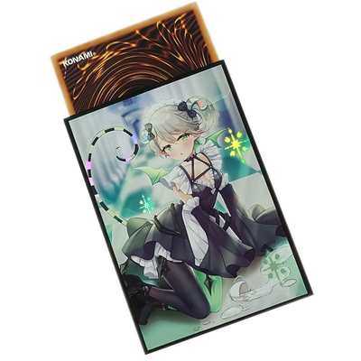 La tarjeta de comercio vendedora caliente de Yugioh envuelve las fundas plásticas de encargo de la tarjeta de 62x89m m Art Printed Anime Card Sleeves MTG