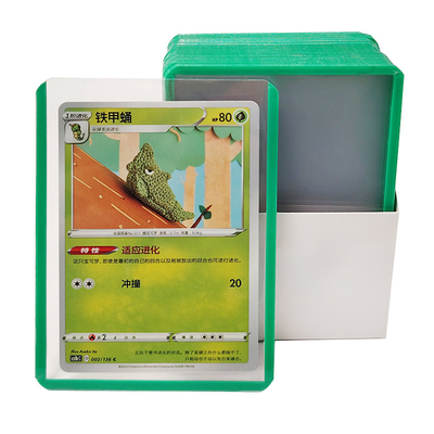 Logotipo personalizado Portador de tarjetas de plástico de PVC Cargador superior para protección de tarjetas