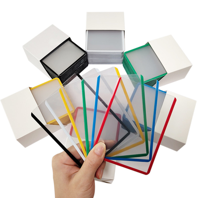 Tarjetas de comercio de PVC transparentes de 35C Tarjetas de béisbol cargadores de tarjetas deportivas (25 cuentas)